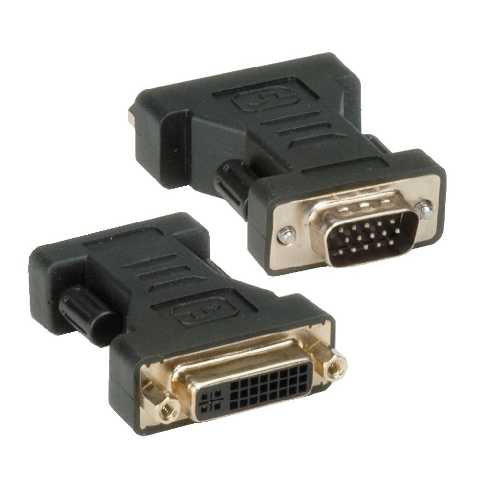 Adaptateur DVI-I vers VGA Femelle/Mâle, Noir