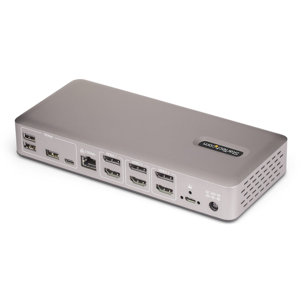 StarTech.com Station d'Accueil USB4 Triple Écran 4K 60Hz, Charge 100W, 2.5GbE, USB-C