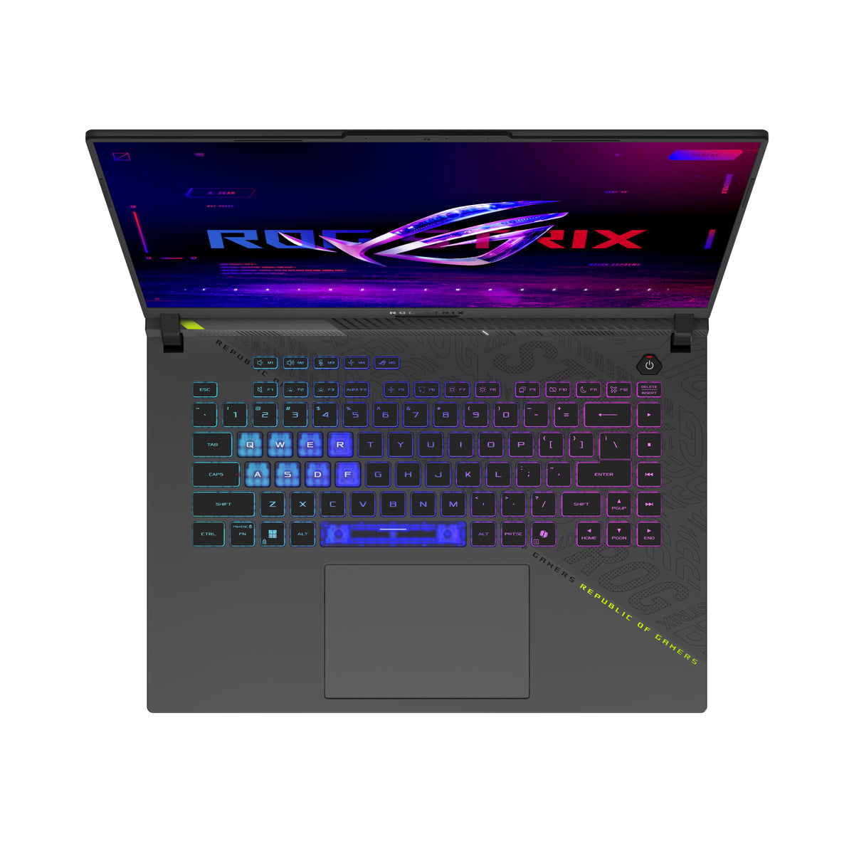 ASUS ROG Strix G16 G614PW-TS092W AMD Ryzen™ 9 8940HX Ordinateur portable 40,6 cm (16") WQXGA 32 Go DDR5-SDRAM 1 To SSD NVIDIA GeForce RTX 5080 Wi-Fi 6E (802.11ax) Windows 11 Home Gris QWERTZ Allemand - vue 2