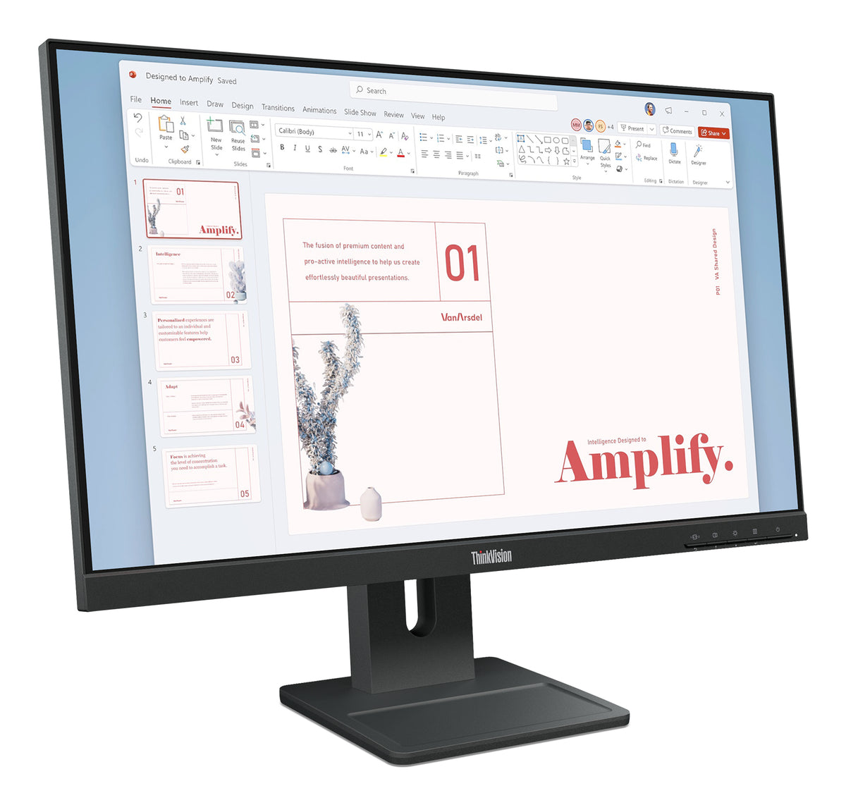 Lenovo ThinkVision E24-40 Moniteur 23.8" Full HD LCD Noir
