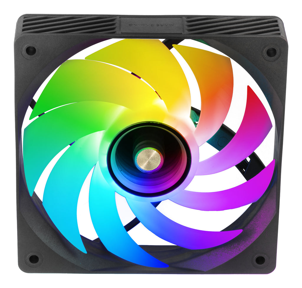 Mars Gaming MFSI4KIT système de refroidissement d’ordinateur Boitier PC Ventilateur 12 cm Noir - vue 7