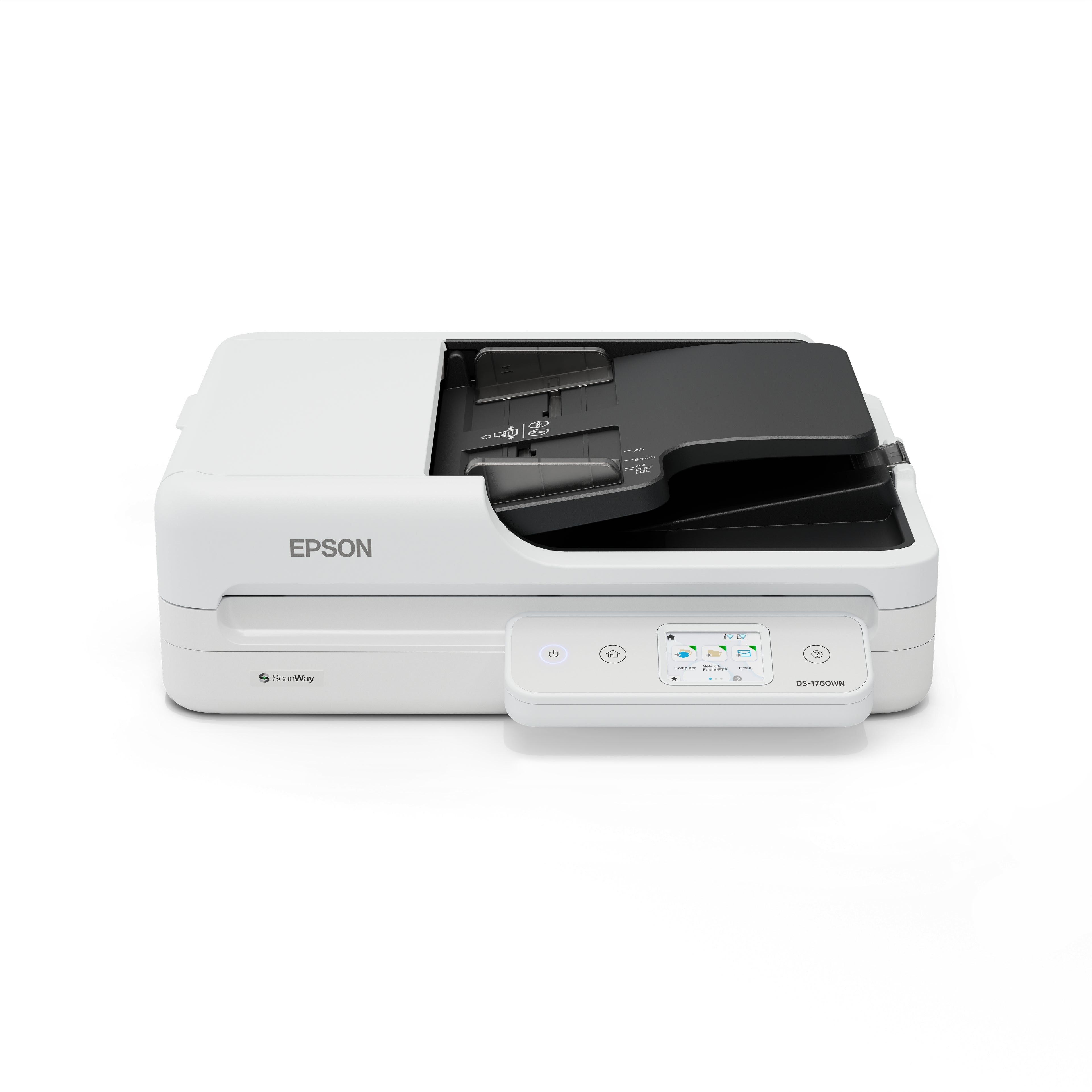 Epson WorkForce DS-1760WN Scanner à plat et chargeur automatique 1200 x 1200 DPI A4 Noir, Blanc