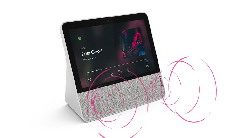 Lenovo Smart Display 7, Écran Intelligent 7 pouces, Blanc