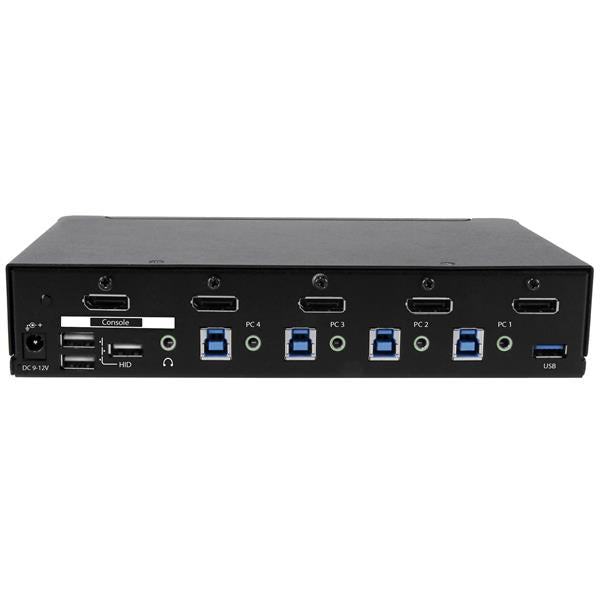 StarTech.com Switch KVM USB DisplayPort 4 ports avec Hub USB 3.0 intégré, 4K 30 Hz