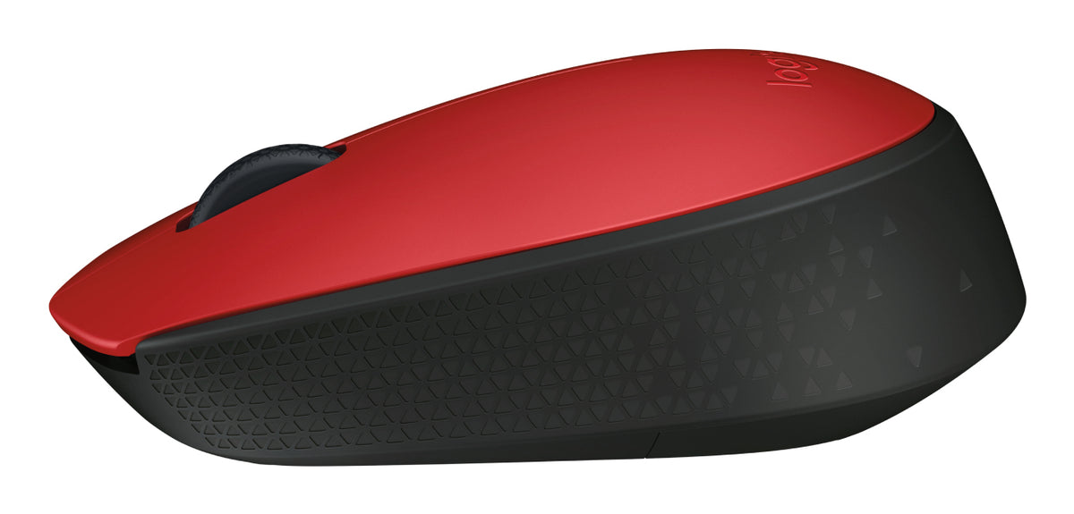 Logitech M171 Souris Sans Fil, Noir et Rouge