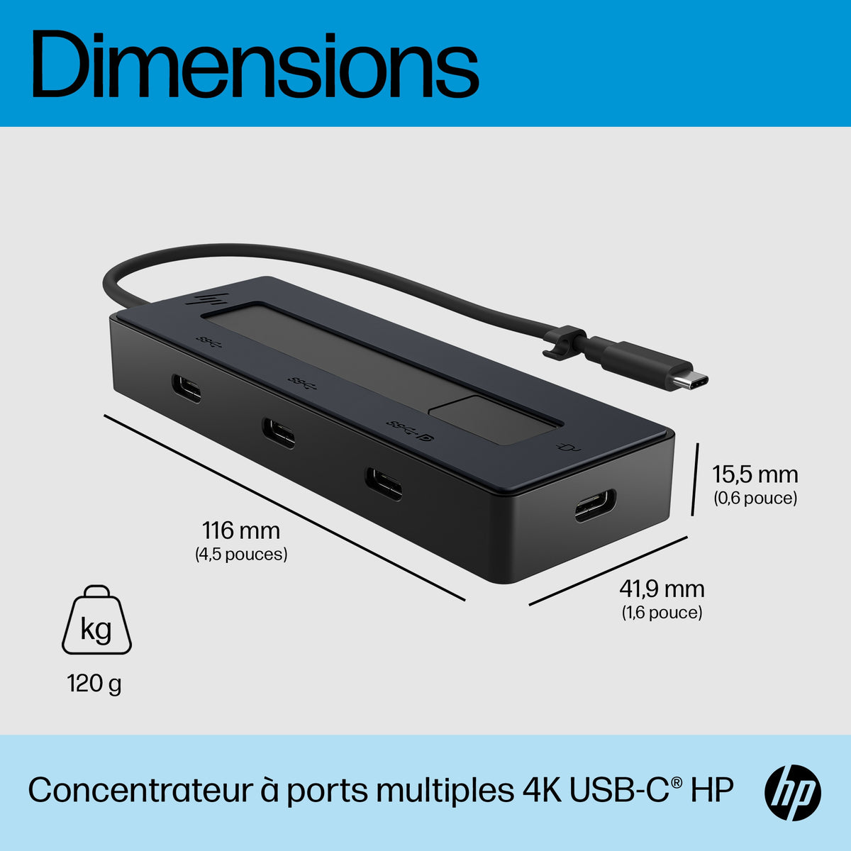 HP Concentrateur USB-C 4K