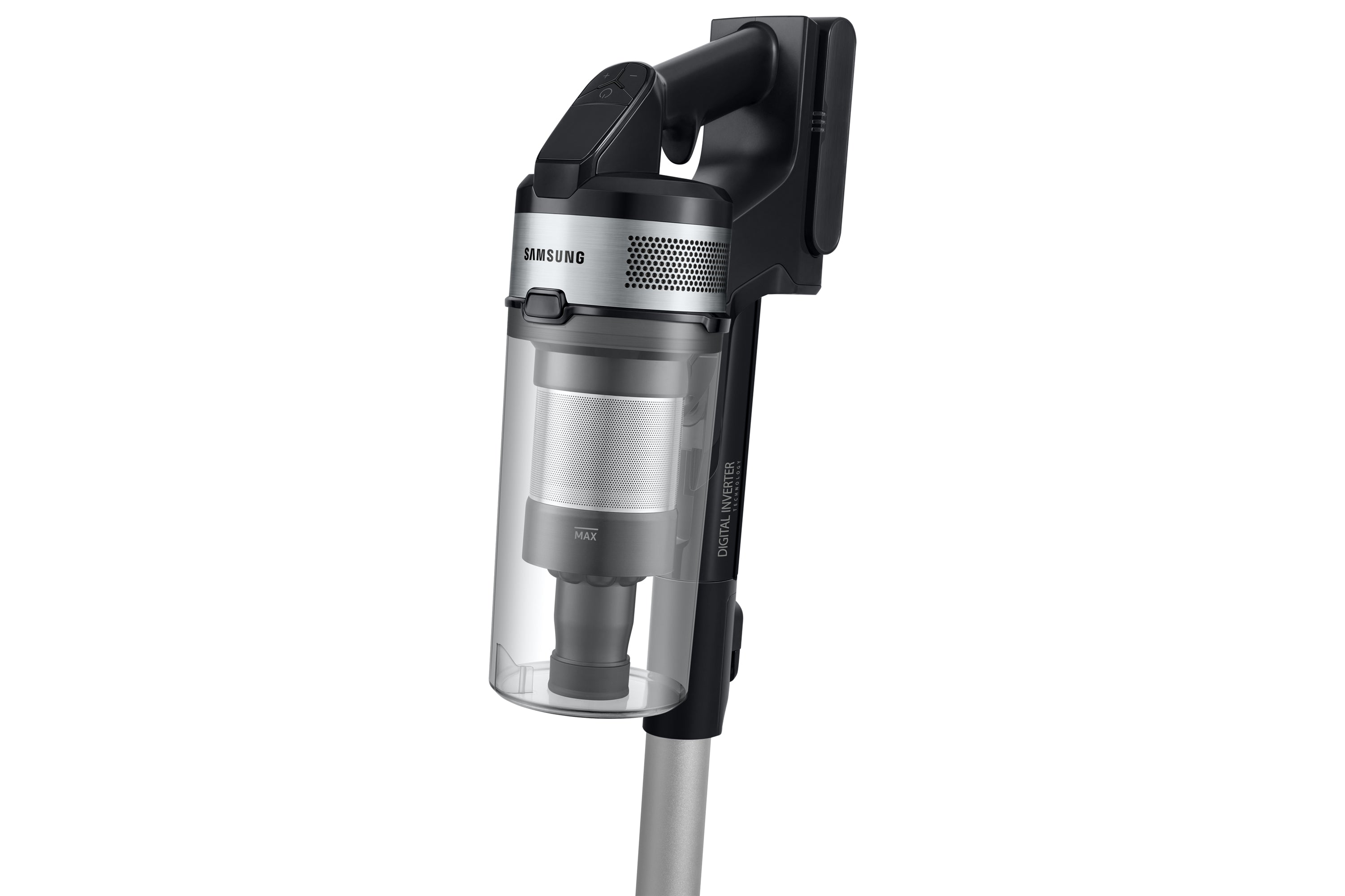 Samsung Samsung VS15A60AGR5 Aspirateur balai Batterie Sec Sans sac 0,8 L 410 W Noir, Argent