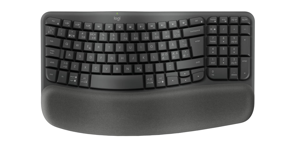 Logitech 920-012332 teclado Oficina RF Wireless + Bluetooth QWERTY Nórdico Grafito