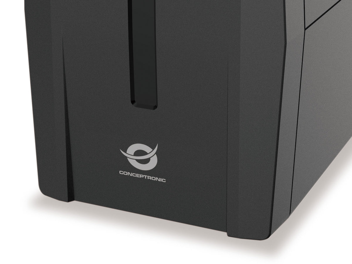 Conceptronic ZEUS02G Onduleur Line-Interactive 0,85 kVA 480 W, 2 Prises CA Type G
