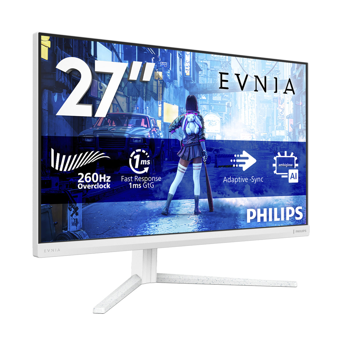 Philips Evnia 5000 27M2N5201P/00 écran plat de PC 68,6 cm (27") 1920 x 1080 pixels Full HD LCD Blanc