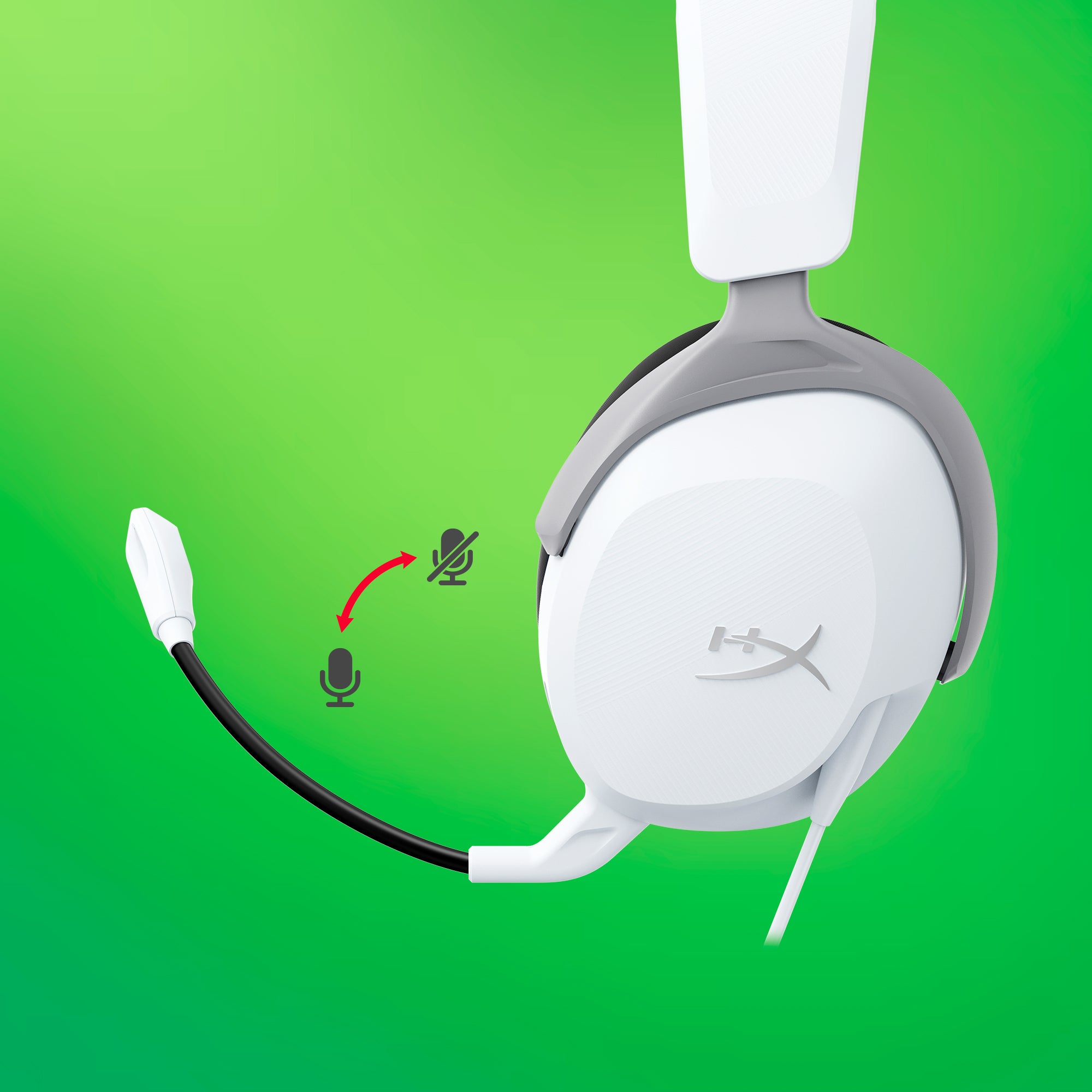 Casques gamer HyperX CloudX Stinger 2 Core Xbox blancs