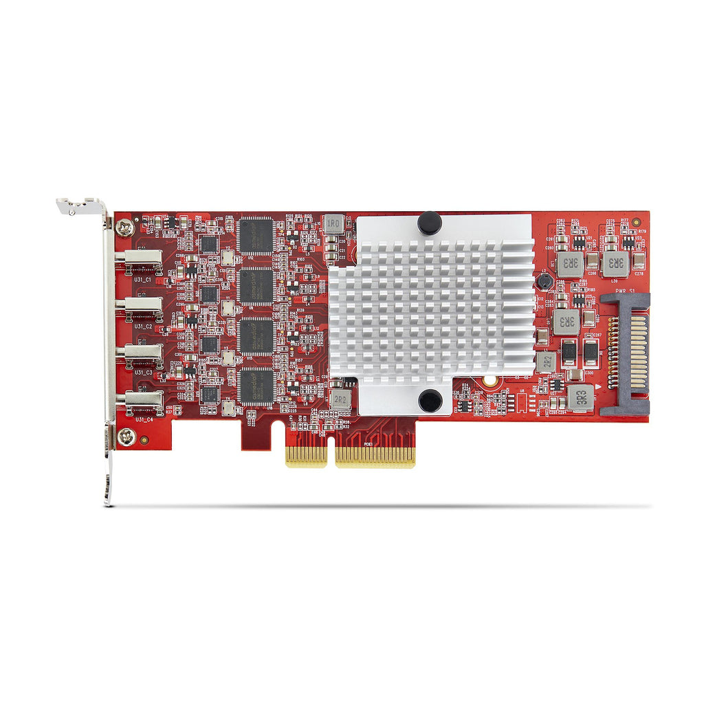 StarTech.com Carte PCIe USB-C 4 Ports, USB 3.2 10 Gbit/s, Carte d'Extension PCI Express USB-C, 4 Contrôleurs USB Indépendants, Carte PCIe USB Type-C, Windows/Linux/macOS, Conforme TAA - vue 5