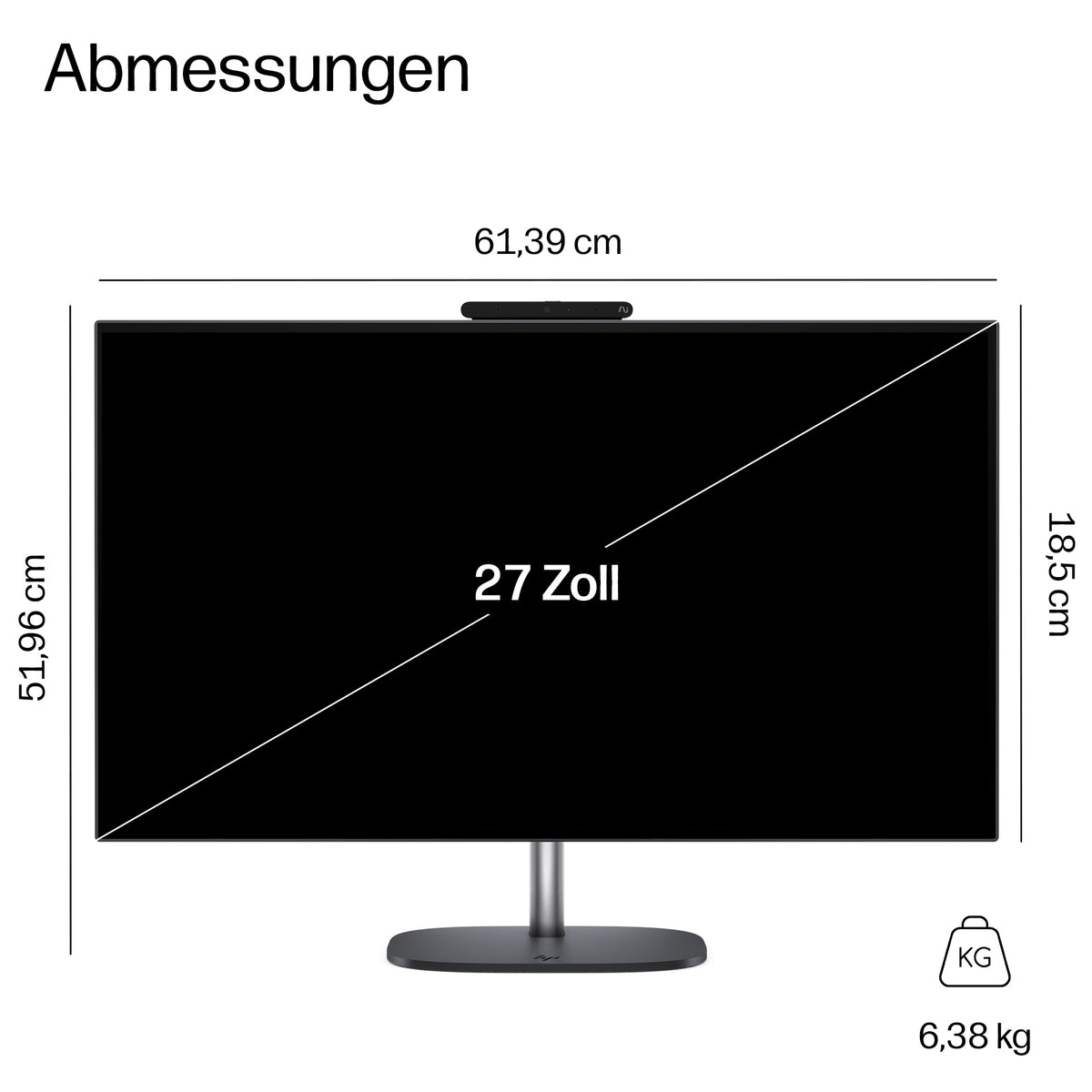 HP Omnistudio X All-in-One PC 27-cx0150ng, Écran 27" QHD, Intel Core Ultra 5 325, 16GB RAM, 512GB SSD, Iris Xe, Win11
