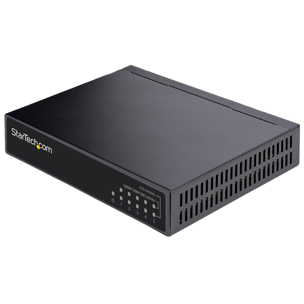 StarTech.com Commutateur Ethernet 2.5G Non Géré 5 Ports Multi-Gigabit Rail DIN et Montage Mural