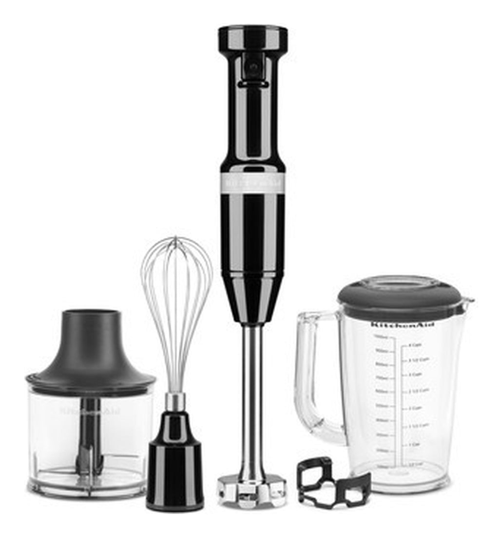 KitchenAid 5KHBV83EOB Mélangeur par immersion 180 W Noir, Acier inoxydable