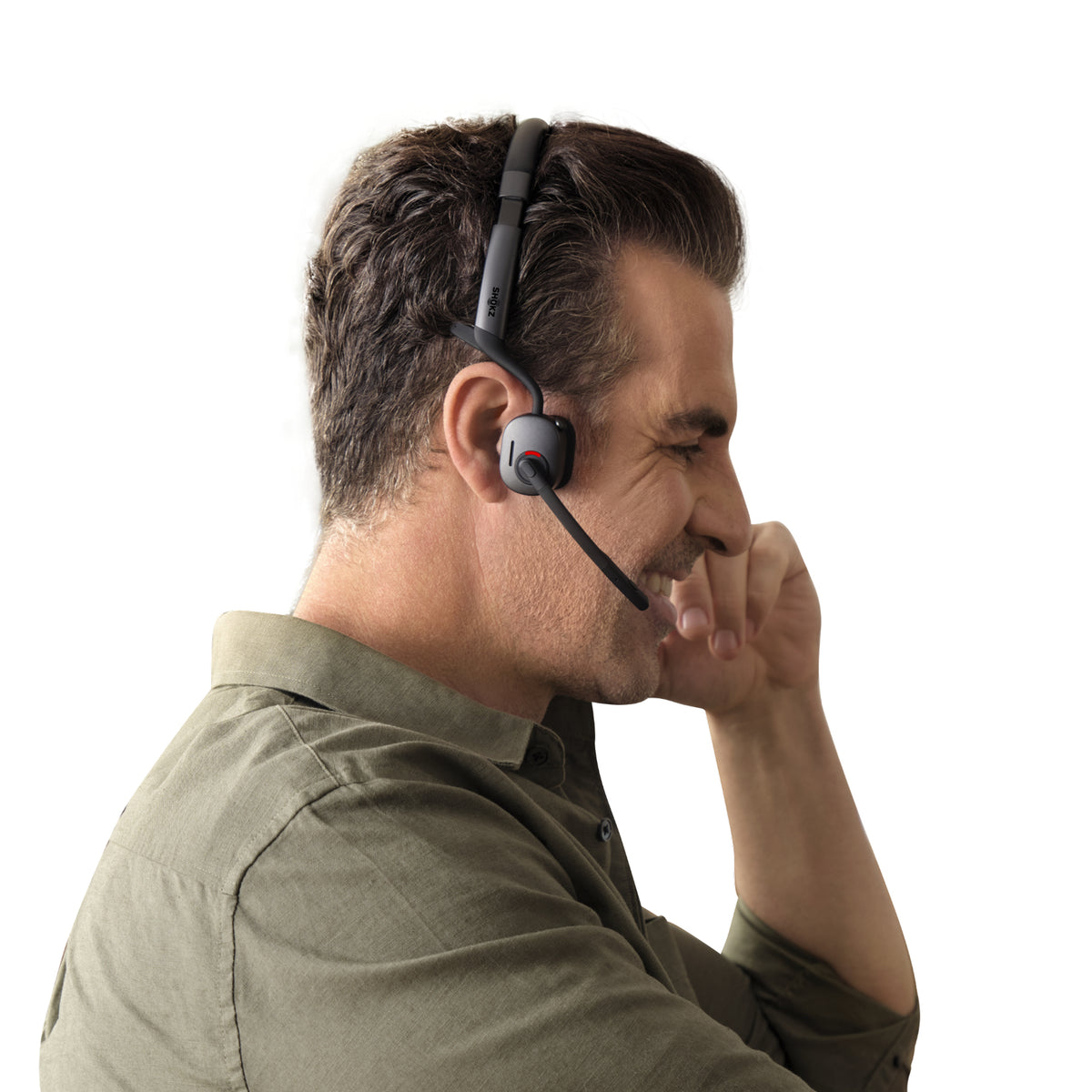 SHOKZ OpenMeet2 UC Casque Sans fil Open-ear Bureau/Centre d'appels Bluetooth Noir