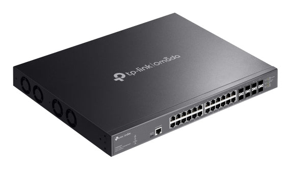 TP-Link Omada SX3832MPP commutateur réseau Géré L2+ 10G Ethernet (100/1000/10000) Connexion Ethernet, supportant l'alimentation via ce port (PoE) DIN rail Noir - vue 4