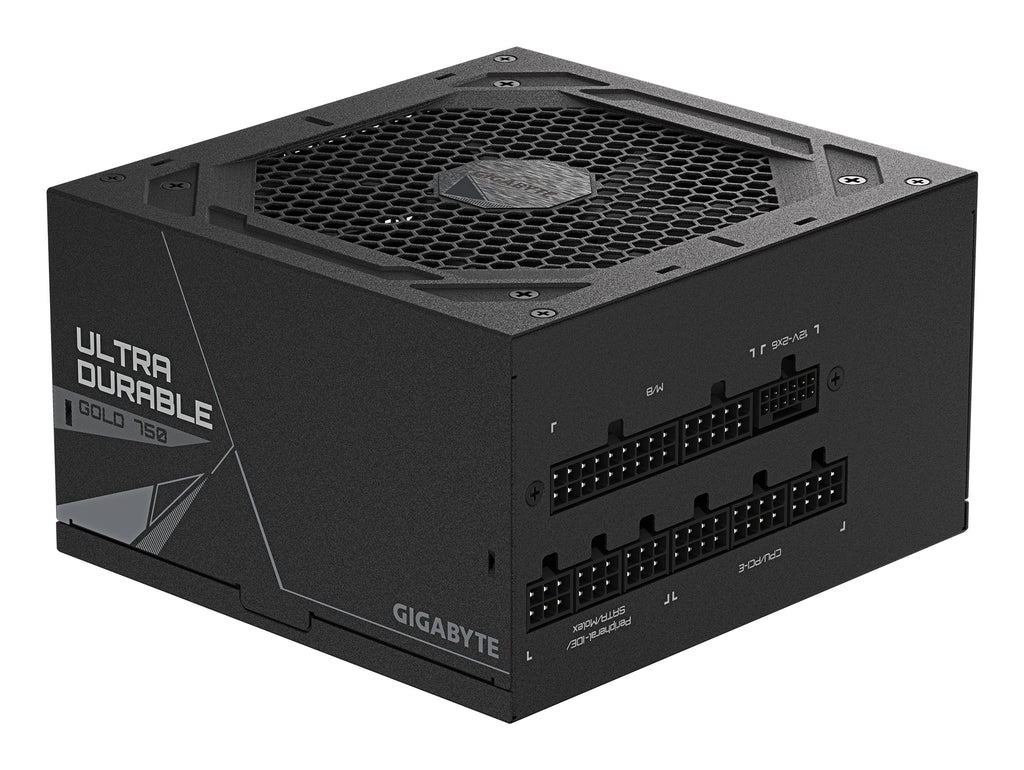 GIGABYTE UD750GM PG5 V2 Bloc d’Alimentation – PCIe Gen 5.1, 80 PLUS Gold, Conception entièrement modulaire, Ventilateur 120 mm, Compatible ATX 3.1, Prise EU