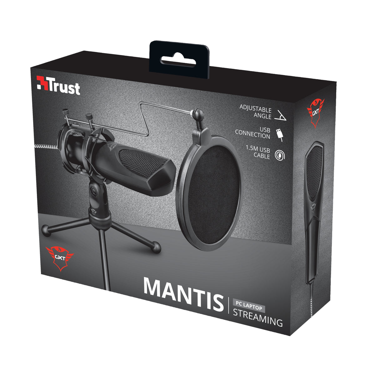 Trust GXT 232 Mantis Noir Microphone de PC - vue 5