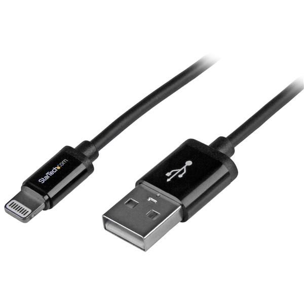 StarTech.com Câble Lightning vers USB pour iPhone, iPod, iPad, 1 m, Noir