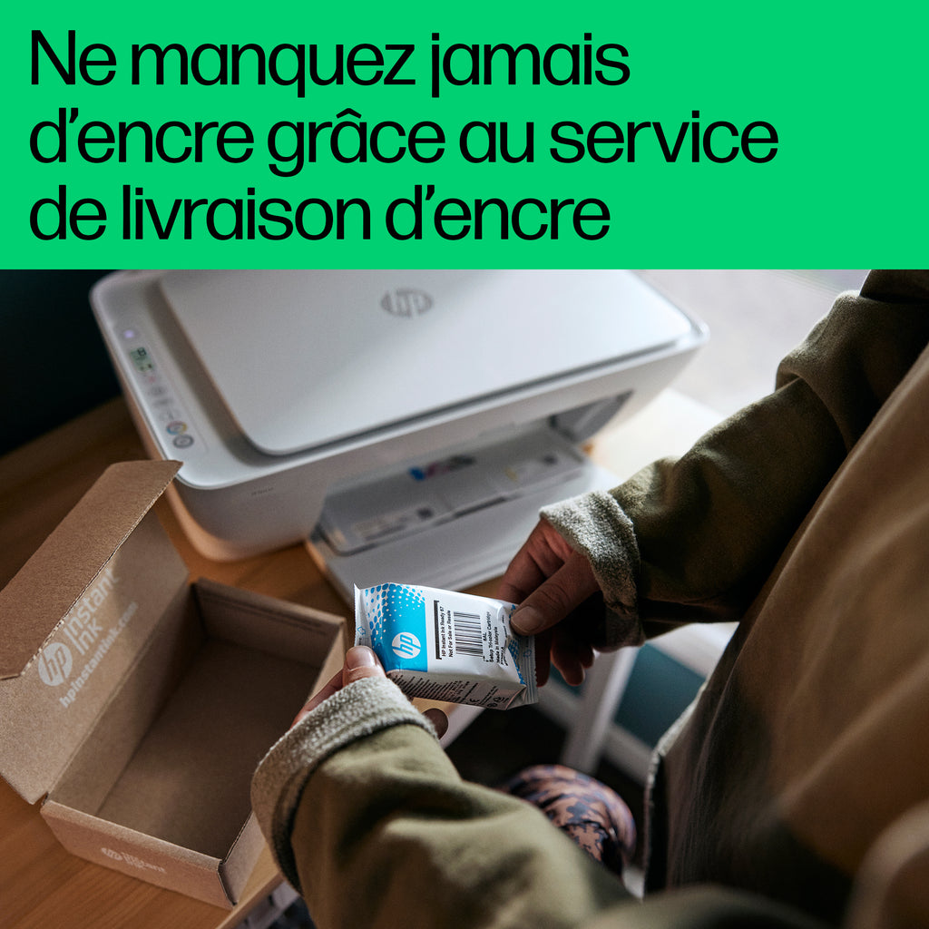 HP DeskJet 2810e Sans fil All-in-One Couleur Imprimante, Instant Ink; copieur, scanner