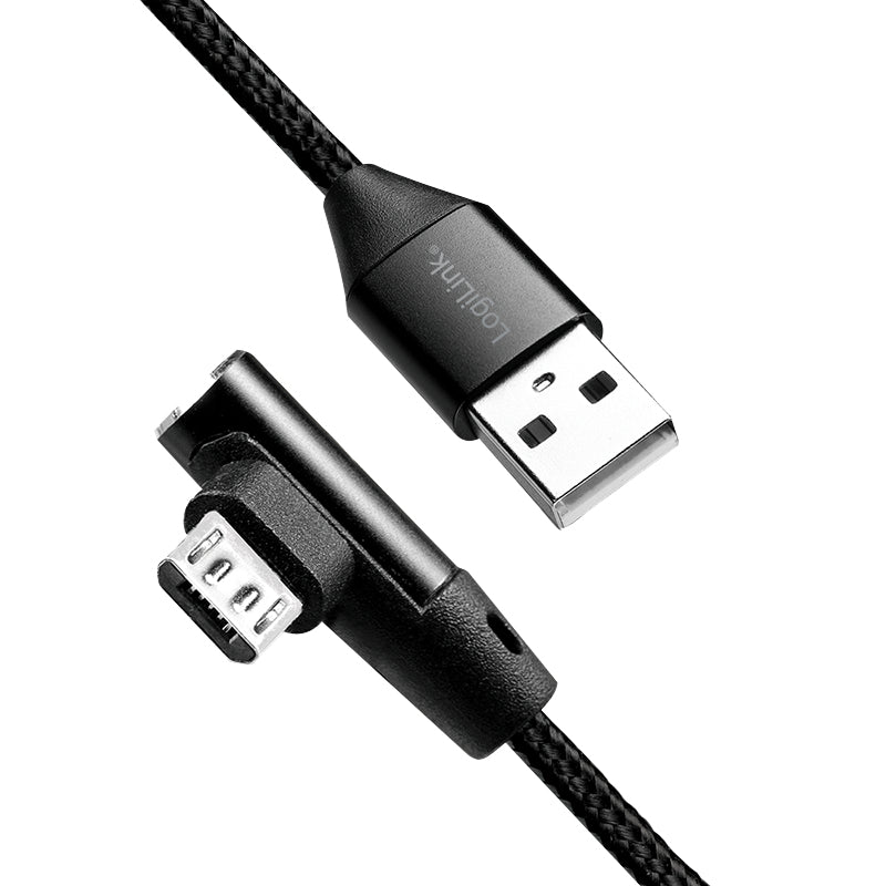 LogiLink CU0142 câble USB USB 2.0 0,3 m USB A Micro-USB B 0,48 Gbit/s Noir - vue 2