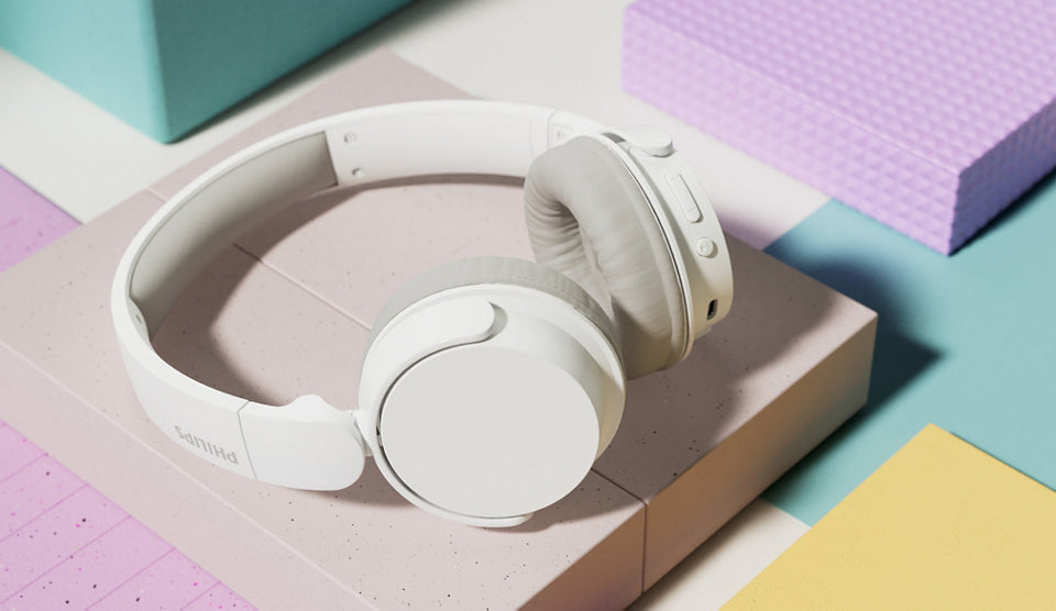 Philips TAH3209WT/00 Casque Sans Fil Bluetooth, Arceau Pliable, Blanc