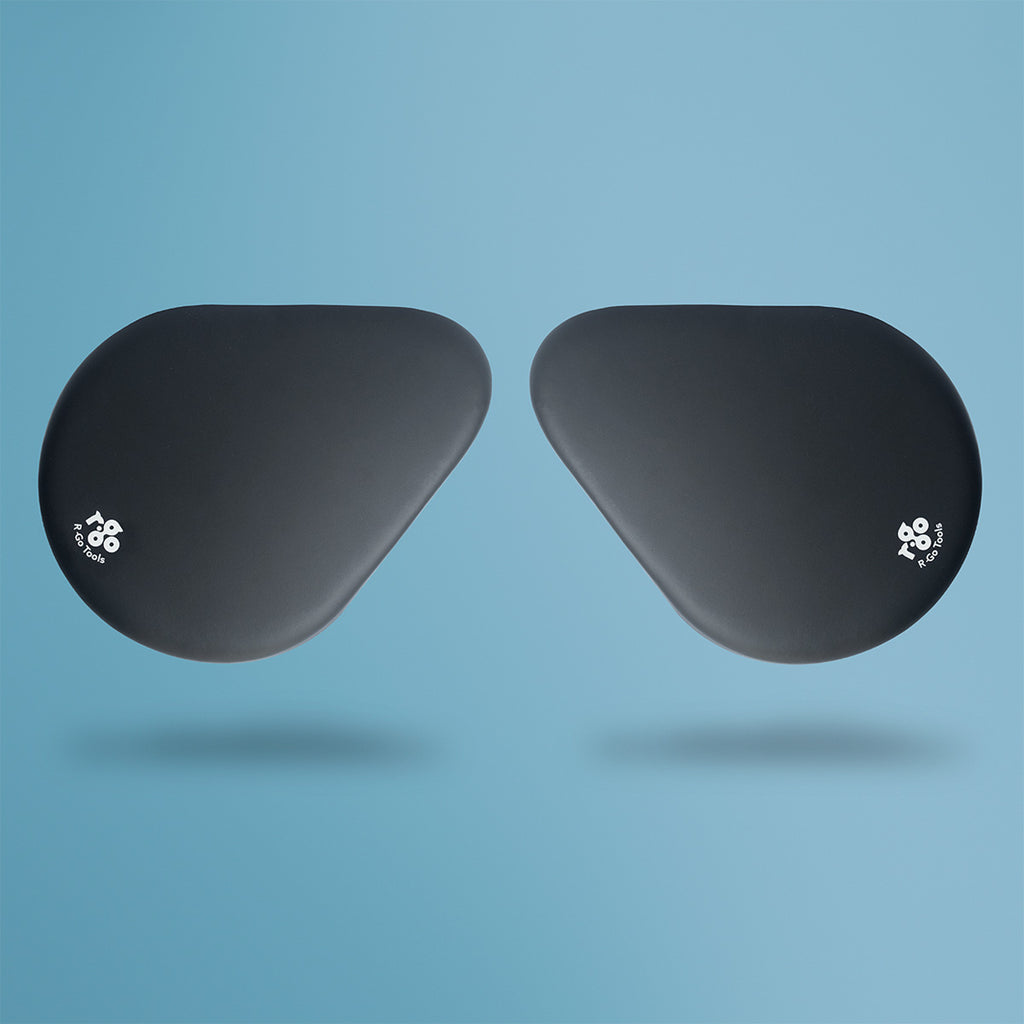 Accoudoir Ergonomique R-Go Split en Deux Parties, Réglable et Symétrique, Mousse Souple, Noir