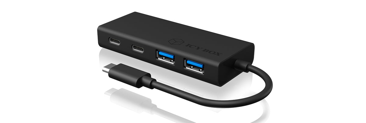 ICY BOX IB-HUB1426-CPD Hub USB 3.2 Gen 1 Type-C 5000 Mbit/s, Noir