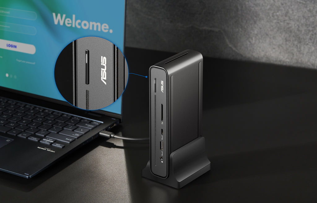 ASUS Triple Display USB-C Dock Duo DC301 Avec fil Noir
