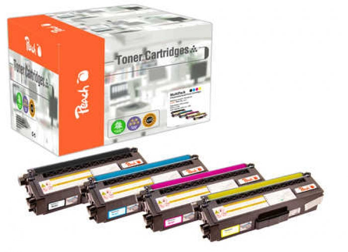 Peach 112066 Sort Cyan Magenta Gul 1500 sider Toner