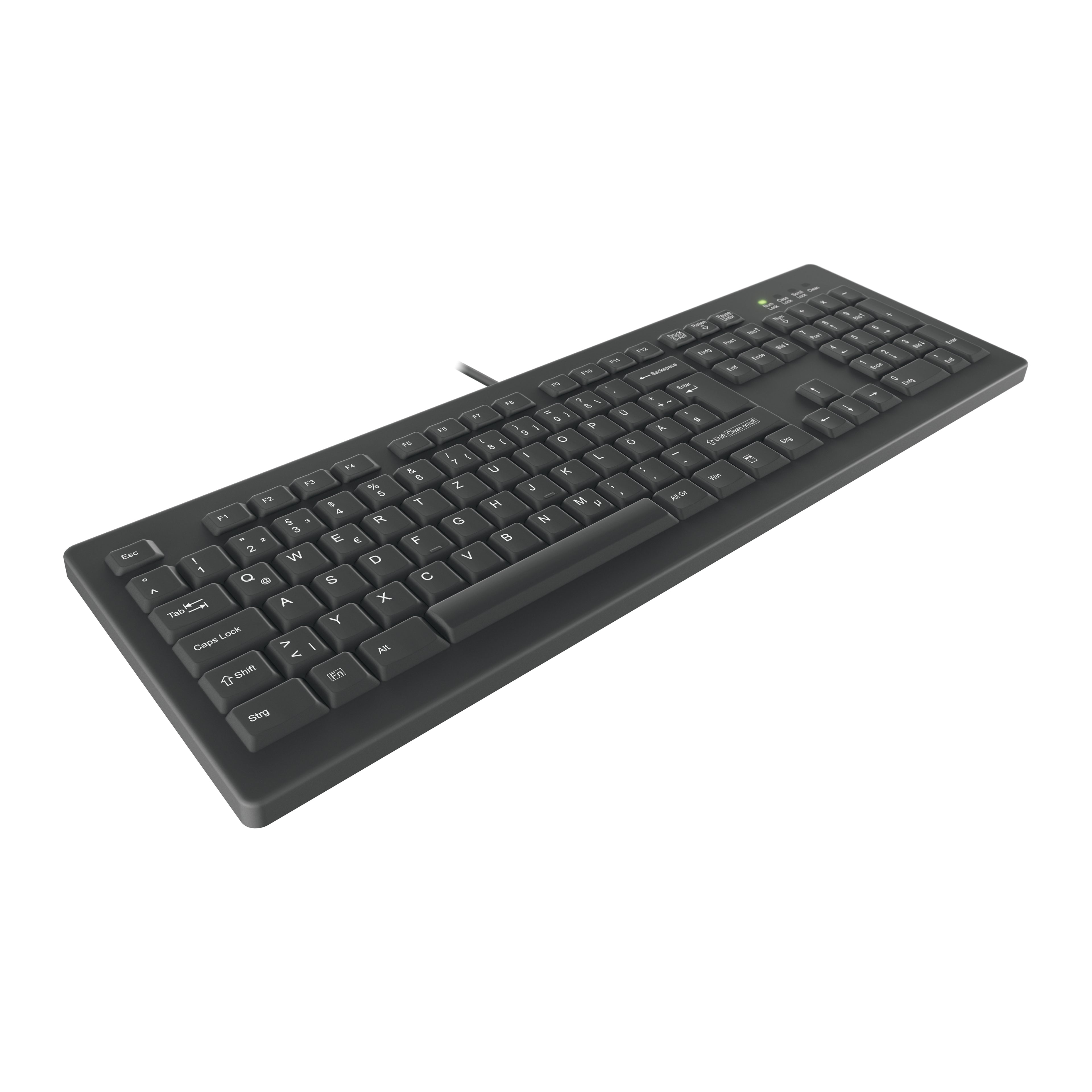 Contour Design Active Key AK-C8100 clavier Médical USB QWERTZ Allemand Noir