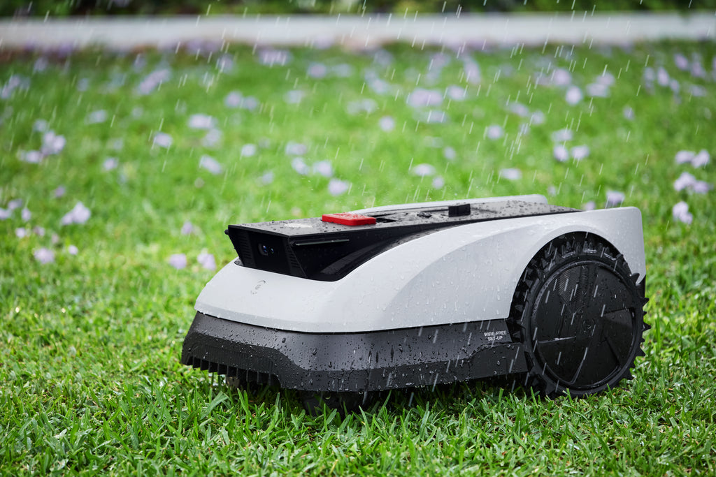 Ecovacs GOAT O800 RTK Tondeuse à Gazon Robot, Navigation AIVA 3D, Noir et Blanc