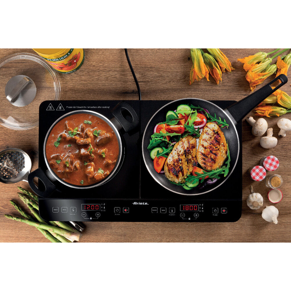 Ariete 1998/20 Noir Comptoir 58 cm Plaque avec zone à induction 2 zone(s)