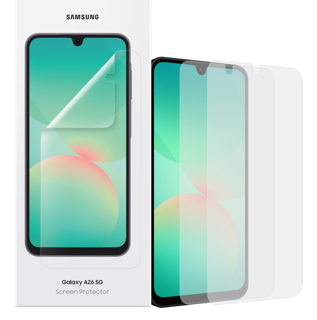 Film de Protection pour Samsung Galaxy A26 5G, Transparent et Haute Réactivité