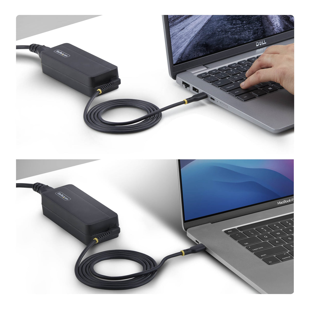 StarTech.com Chargeur USB-C pour Ordinateur Portable de 140W avec Câble USB-C Intégré de 1,2m, Adaptateur Secteur GaN po