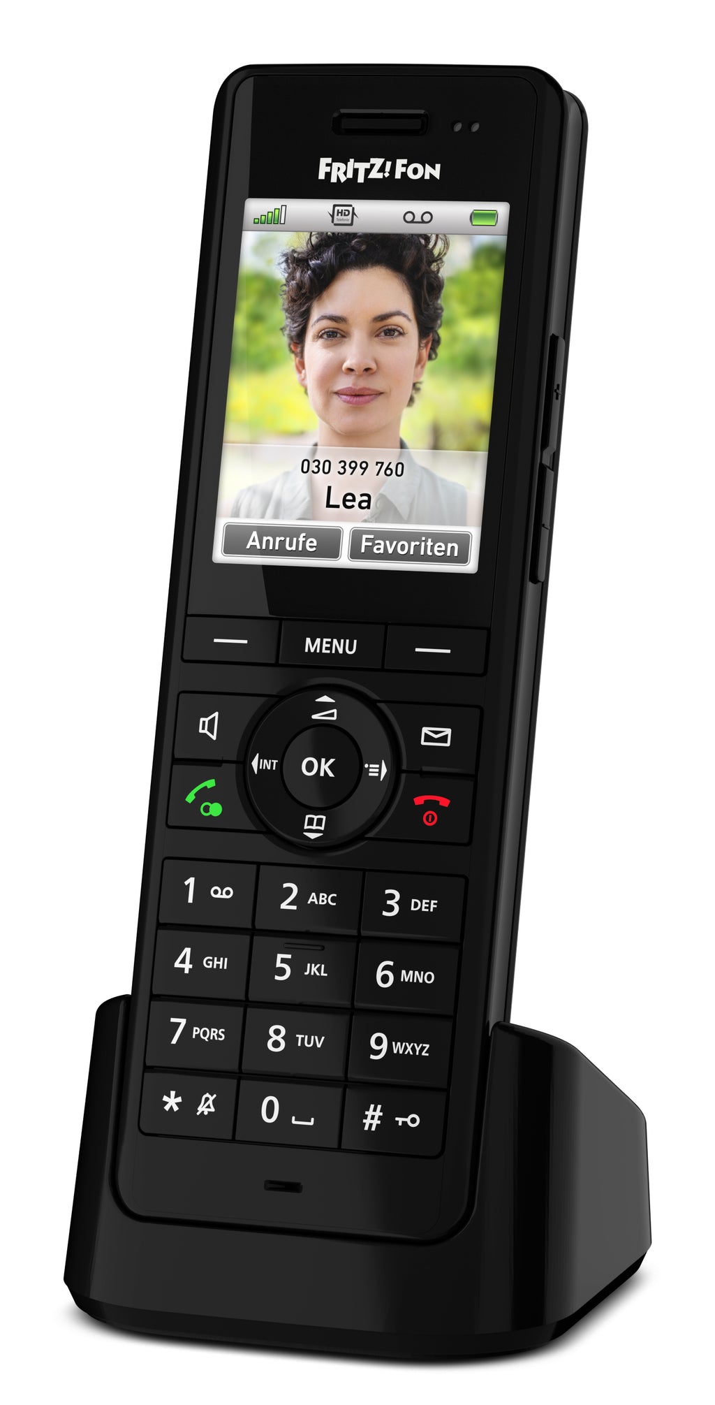 Fon FRITZ! X6 Téléphone DECT Identification de l'appelant Noir