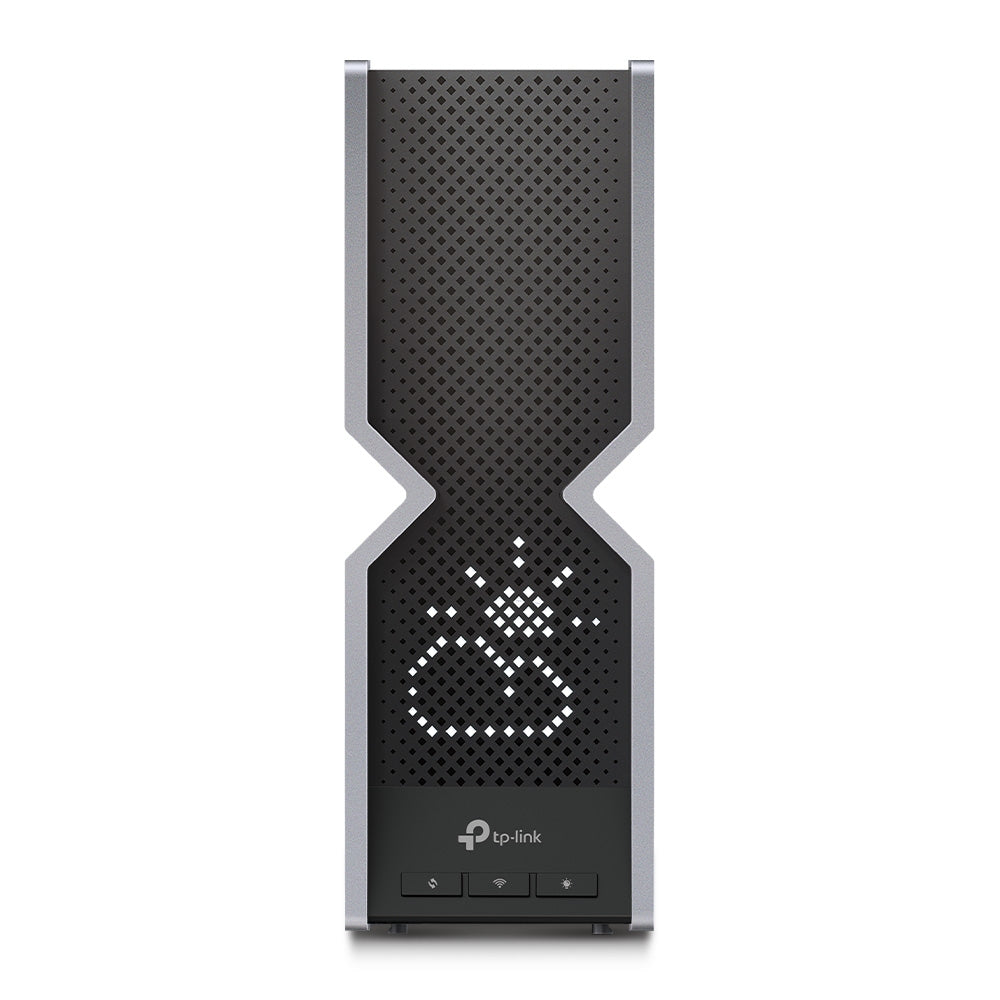 TP-Link Archer BE800 routeur sans fil Multi-Gigabit Ethernet Tri-bande (2,4 GHz / 5 GHz / 6 GHz) Noir, Acier inoxydable