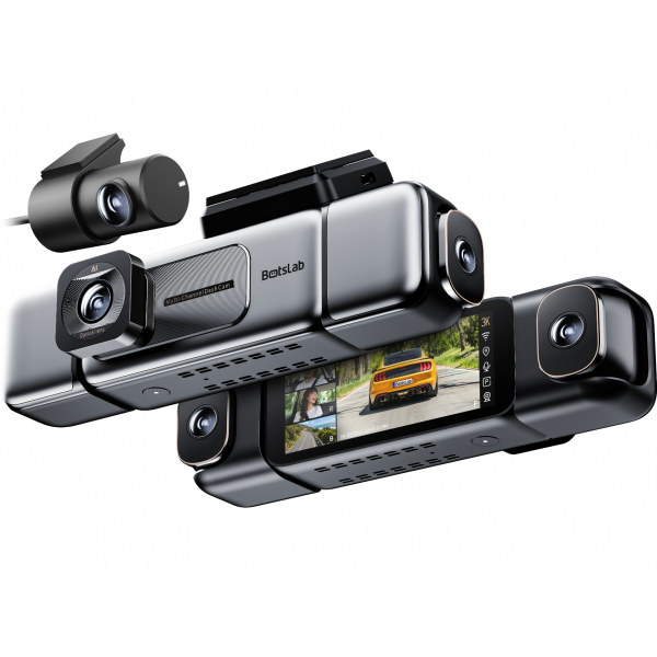 Botslab Dash + Rear Camera G980H 4CH, 3K, Wi-Fi, GPS, 3.18inch LCD, Black