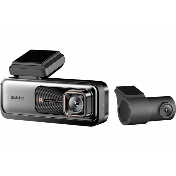 Botslab Dash + Rear Camera G980H Pro, 4K, GPS, Wi-Fi, 2.45inch LCD, Black