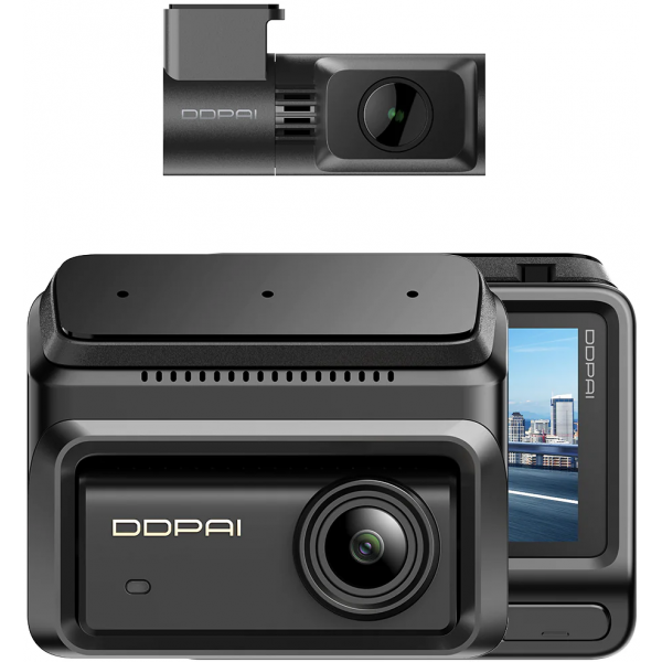Ddpai Dash + Rear Camera Z90 Dual, 4K, 64Gb, Wi-Fi, GPS, 3inch LCD, Black