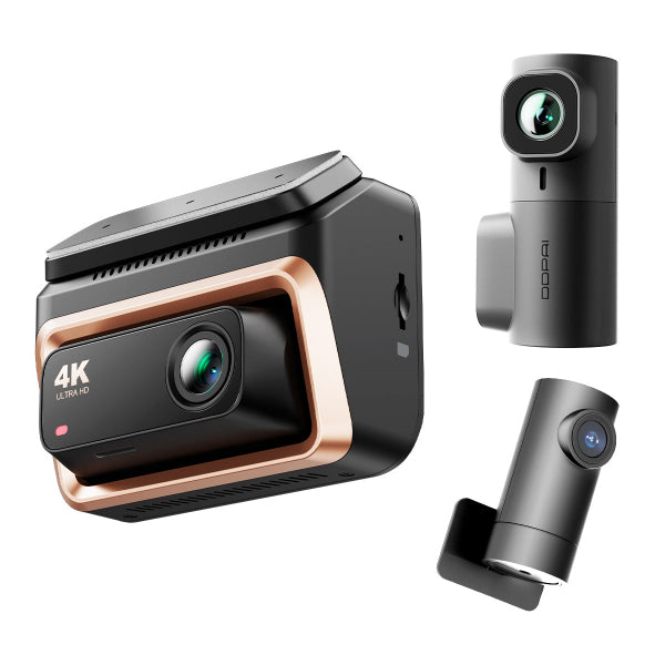 Ddpai Dash + Rear + Auxiliary Camera Z60 Pro 3-CH, 4K, Wi-Fi, GPS, 3inch LCD, Black