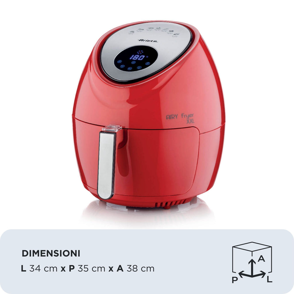 Ariete 4618/01 Unique 7 L Autonome 1800 W Friteuse d’air chaud Rouge