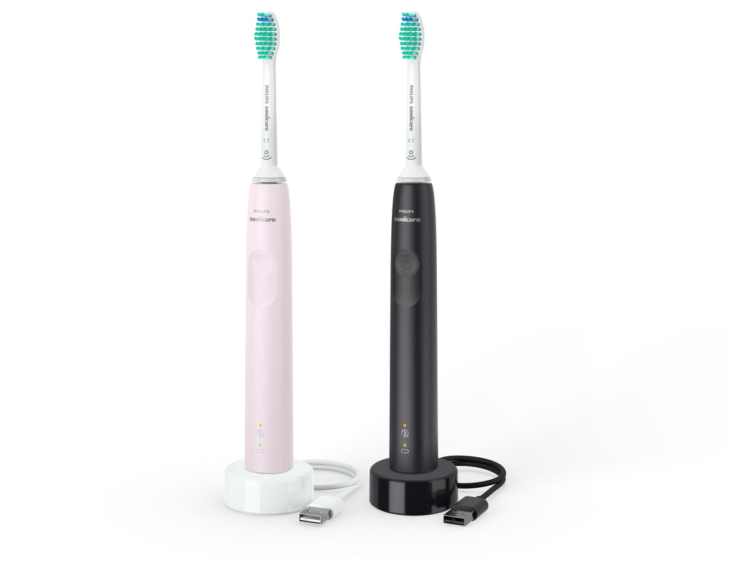Philips Sonicare 3100 series 3100 series HX3675/15 2x Brosses à dents électriques - Noire/Rose