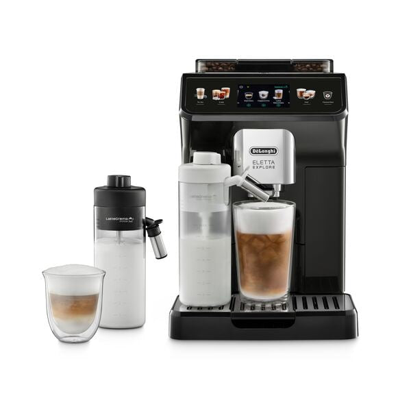 De’Longhi Eletta Explore Machine à Espresso Entièrement Automatique, 1,8 L, Gris