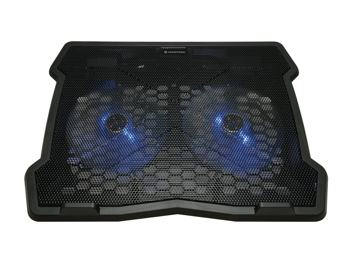 Conceptronic THANA06B Système de Refroidissement pour Ordinateurs Portables 15.6" (39,6 cm), Noir