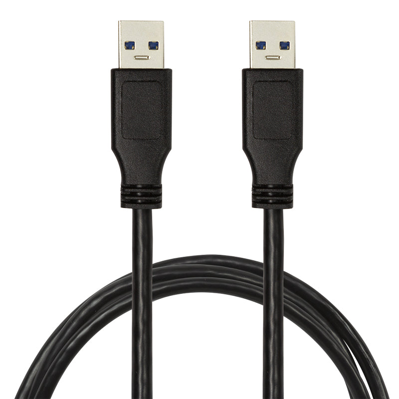 LogiLink Câble USB 3.2 Gen 1 (3.1 Gen 1) USB-A vers USB-A Mâle/Mâle, 2m, Noir