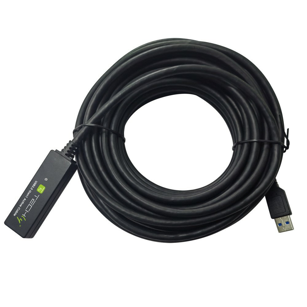 Câble USB 3.2 Gen 1 (3.1 Gen 1) USB-A vers USB-A, 10 m, Noir, ICUR30100G