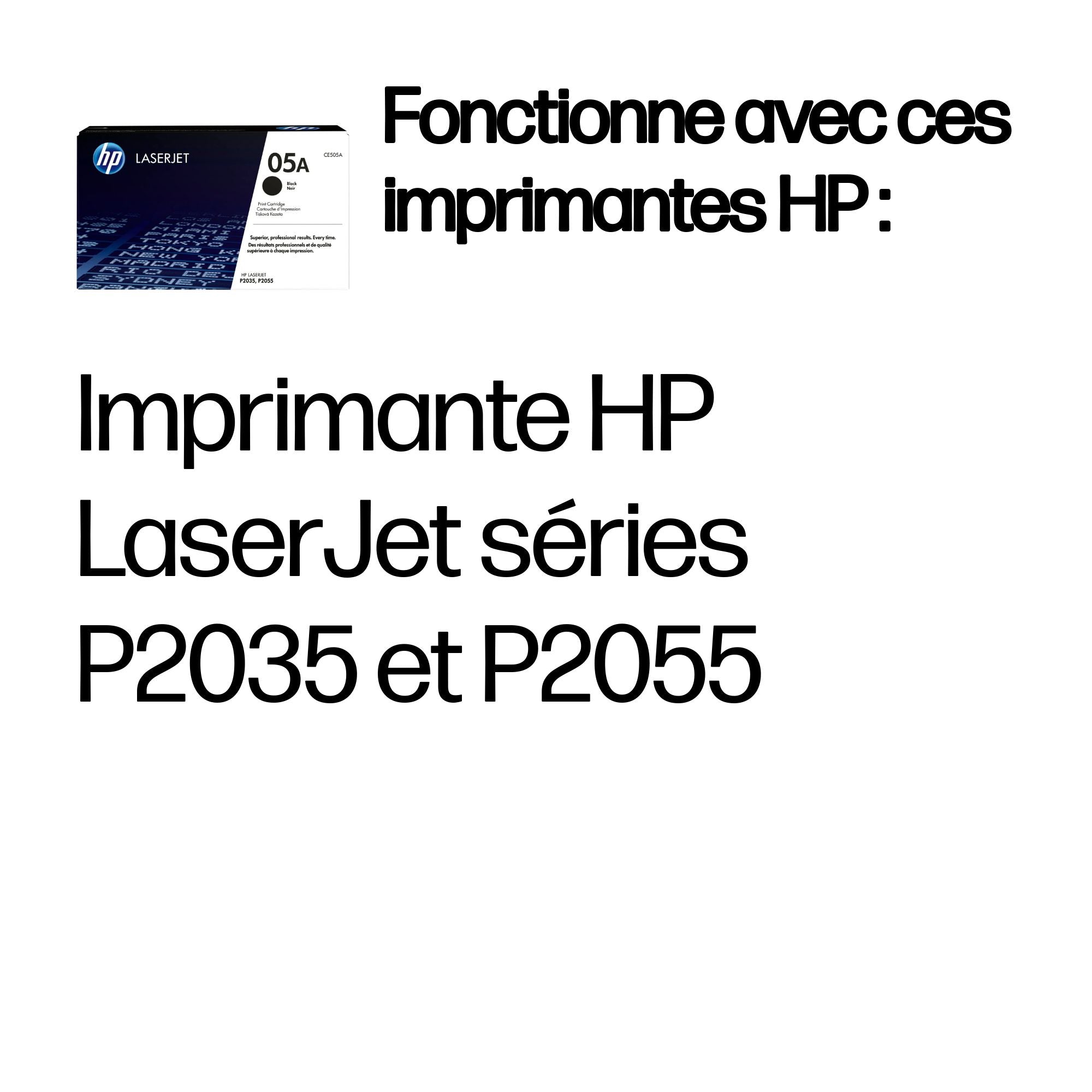HP 05A toner LaserJet noir authentique