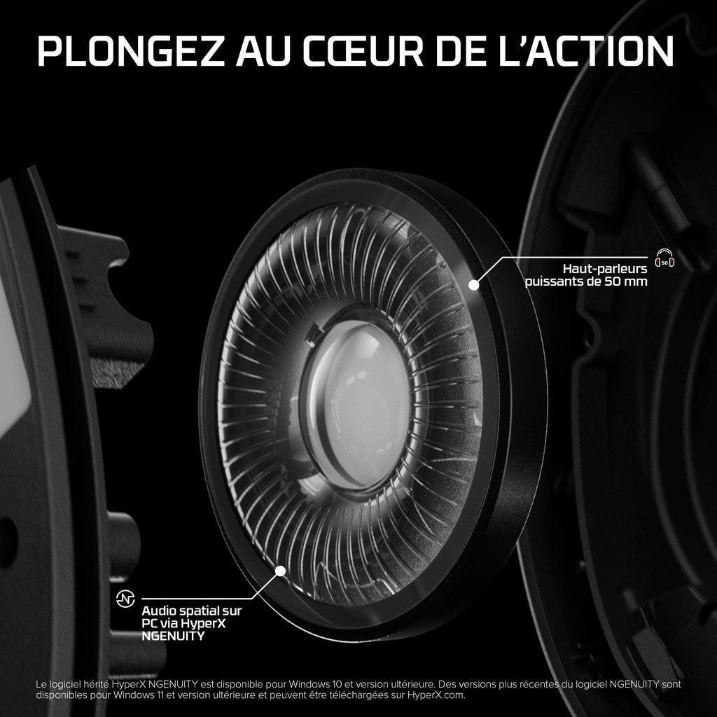 HyperX Casque de jeu sans fil Cloud Stinger 3 PlayStation - vue 3